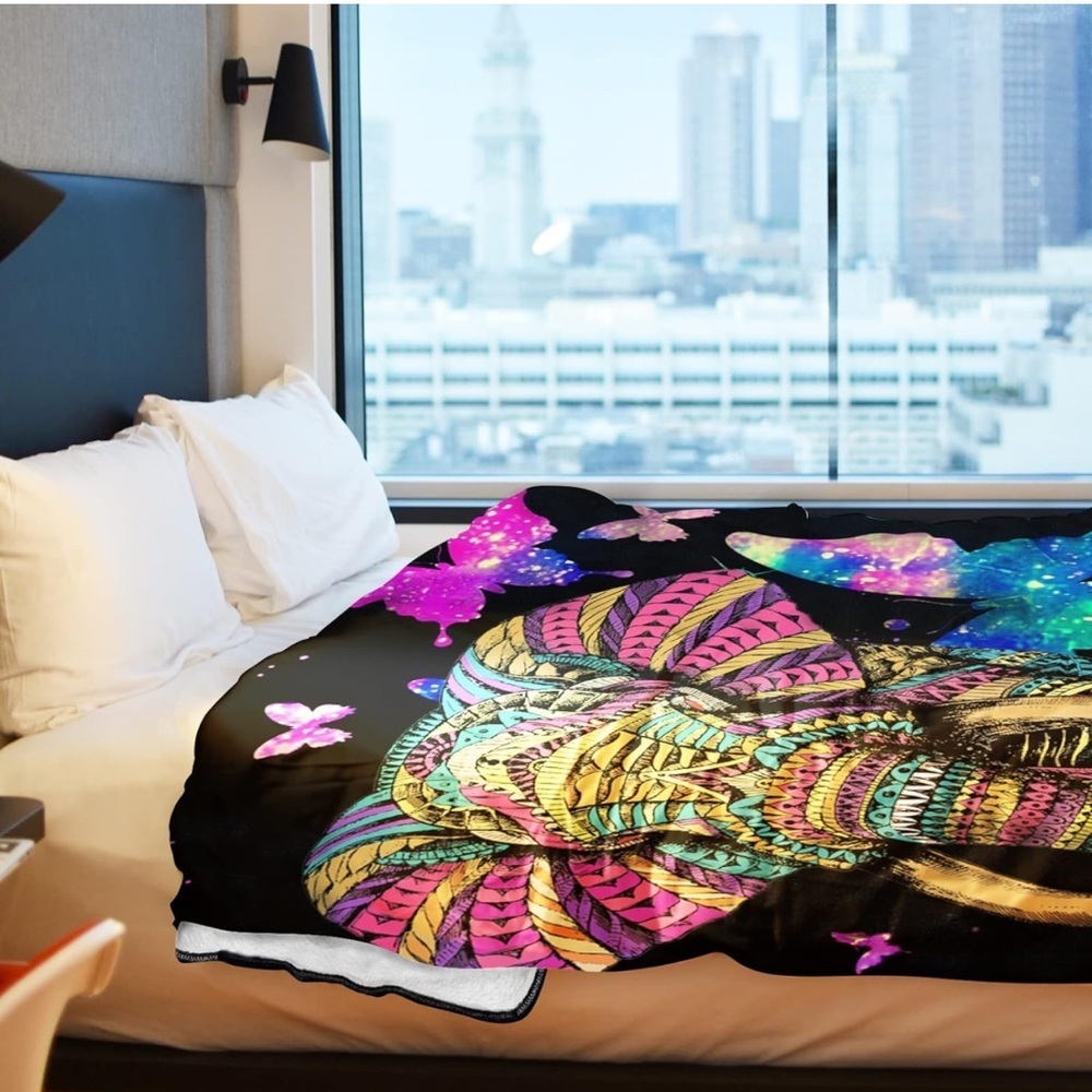 Elephant Throw Blankets Soft Cozy​​ - Picture 2 of 4